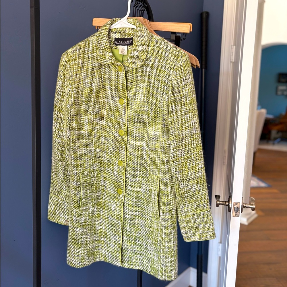 Dialogue Linen Blend Coat 4